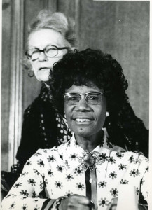 Shirley Chisholm, the first African American woman in Congress (1968) and the first woman and African American to seek the nomination for president